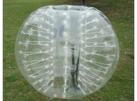 Transparent ball for crazy bubble football