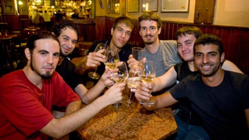 Wine tasting during stag do in Bratislava